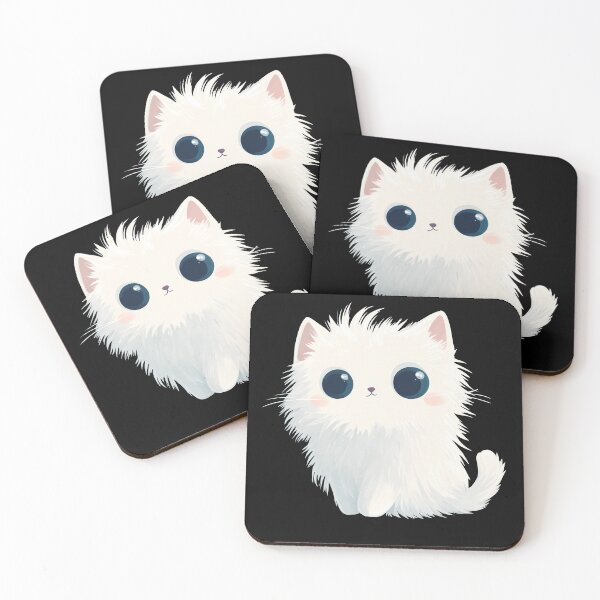 Item preview, Cute white cat designed and sold by valerko26.