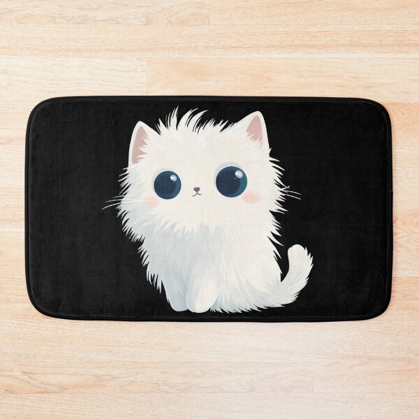 Item preview, Cute white cat designed and sold by valerko26.
