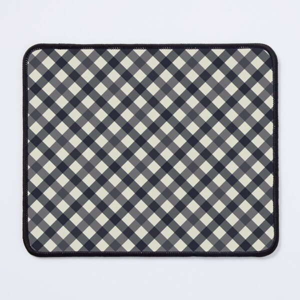 Item preview, Dark Charcoal, Slate, and Light Beige Diagonal Gingham Pattern Design designed and sold by ModdiesColors.