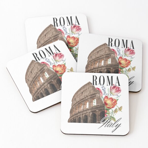 Item preview, Rome Colosseum Flowers Sticker, Rome Italy Travel designed and sold by LittleLoveFinds.