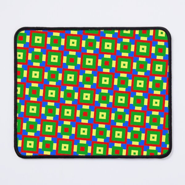 Item preview, Colorful Egyptian Square Block Infinite Pattern Endless Geometry designed and sold by EvergreenMotifs.