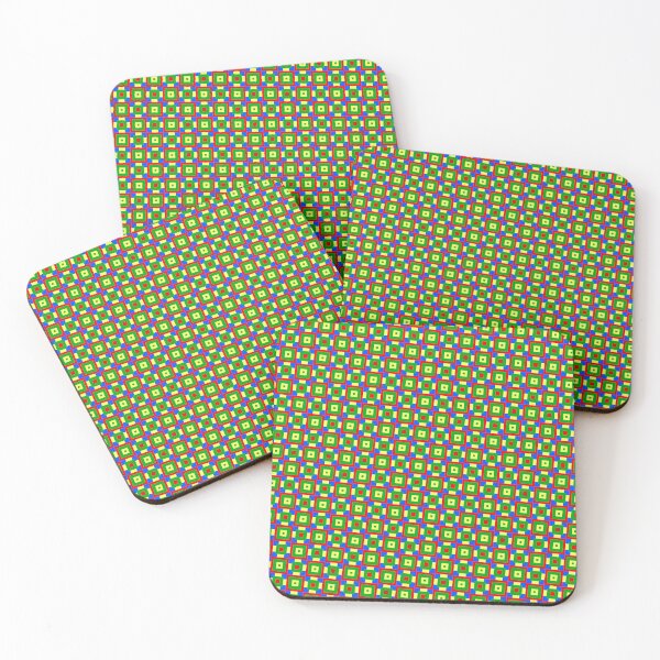 Item preview, Colorful Egyptian Square Block Infinite Pattern Endless Geometry designed and sold by EvergreenMotifs.