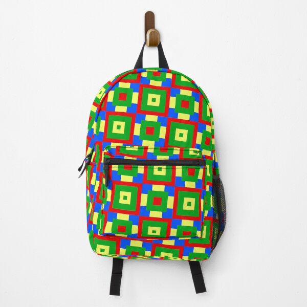 Item preview, Colorful Egyptian Square Block Infinite Pattern Endless Geometry designed and sold by EvergreenMotifs.