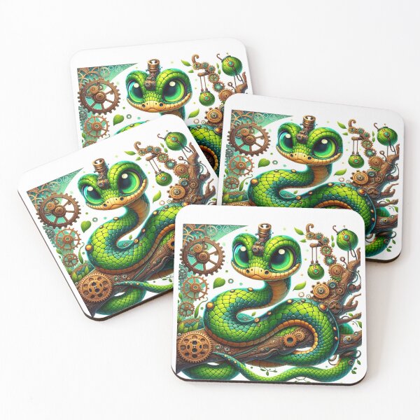 Item preview, Steampunk Boomslang Snake designed and sold by Sillytoe.