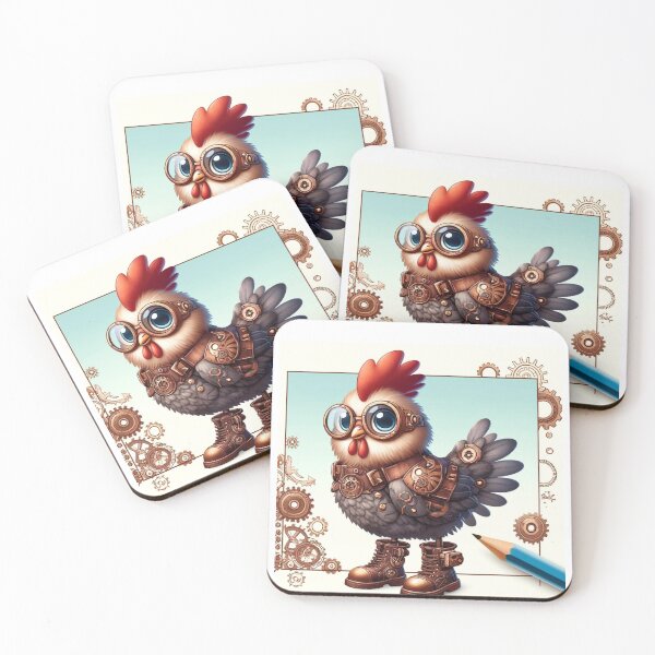 Item preview, Steampunk Booted Bantam Chicken designed and sold by Sillytoe.