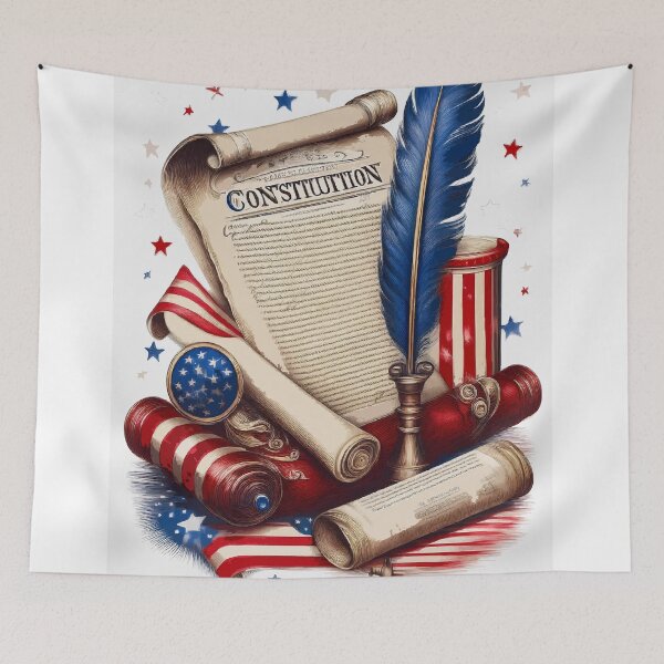 Aperçu de l'œuvre Les fondements de la liberté : le jour de la Constitution créée et vendue par bb-15artstudio.