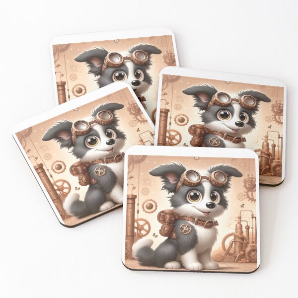 Item preview, Steampunk Border Collie Mix designed and sold by Sillytoe.