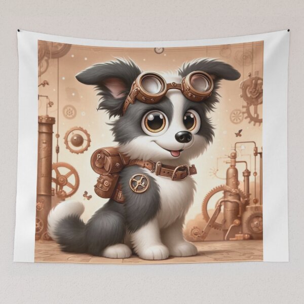 Item preview, Steampunk Border Collie Mix designed and sold by Sillytoe.