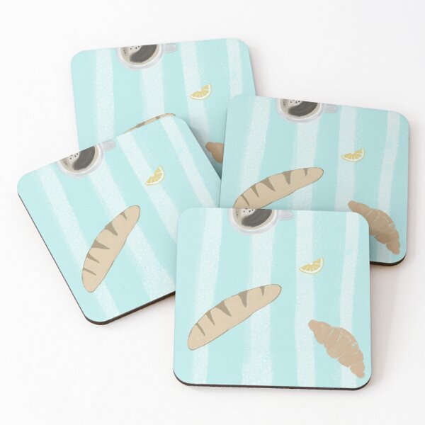 Item preview, French Baguette, Croissant, and Coffee designed and sold by bowsbotanicals.