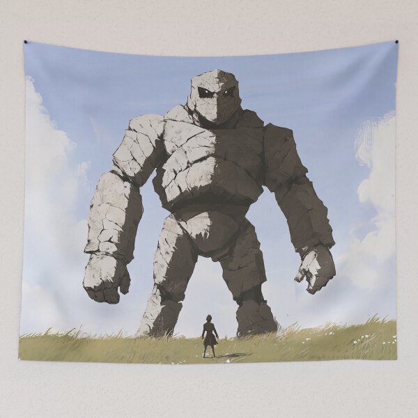 Item preview, Golem, fantastic creature | Anime style designed and sold by ComicsFactory.
