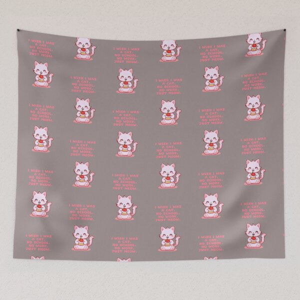 Item preview, CAT FUNNY QUOTES , ADORABLE KAWAII DESIGN designed and sold by La Loca.