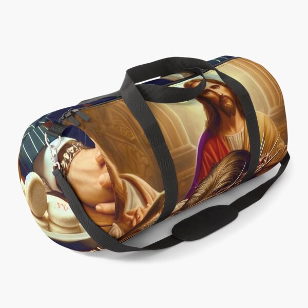 Item preview, Pondering and Contemplating Scarface Jesus in a Navy Pinstripe Suit designed and sold by jay-cack.