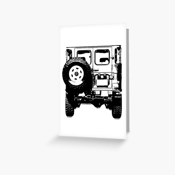 FJ40 Old School Land Cruiser Greeting Card