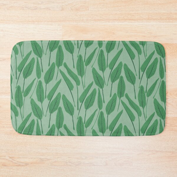 Item preview, Tropical leafy green botanical foliage pattern designed and sold by SaryandSaff.