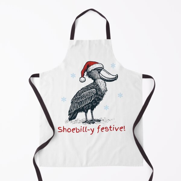 Item preview, Funny Shoebill Bird - "Shoebill-y Festive!- Minimalist Animal Art designed and sold by BeaverFriends.
