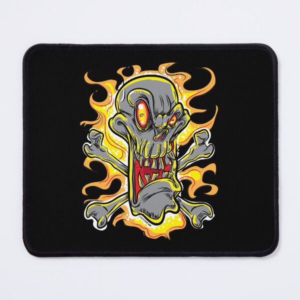 Item preview, Fire Flaming Skull and Crossbones designed and sold by eShirtLabs.