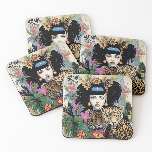 Item preview, A woman and a leopard. designed and sold by Natalia-Vlad.
