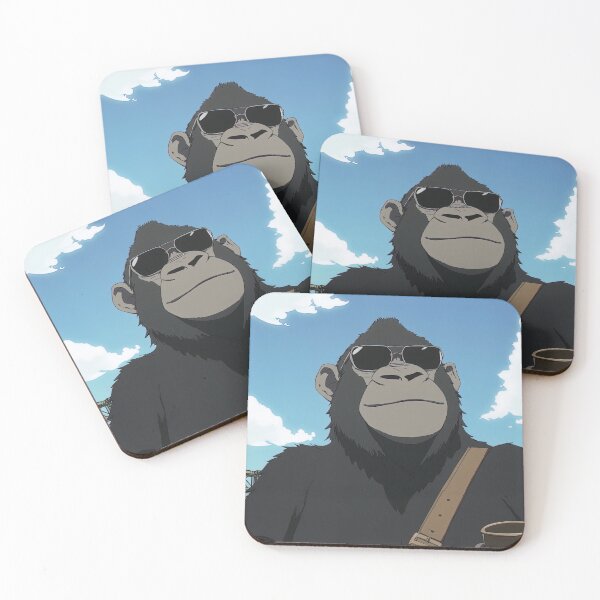 Item preview, Gorilla on sunglasses | Anime style designed and sold by ComicsFactory.