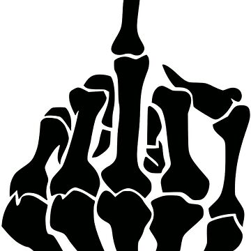 Artwork thumbnail, Skeleton Middle Finger by Morgan Turrentine