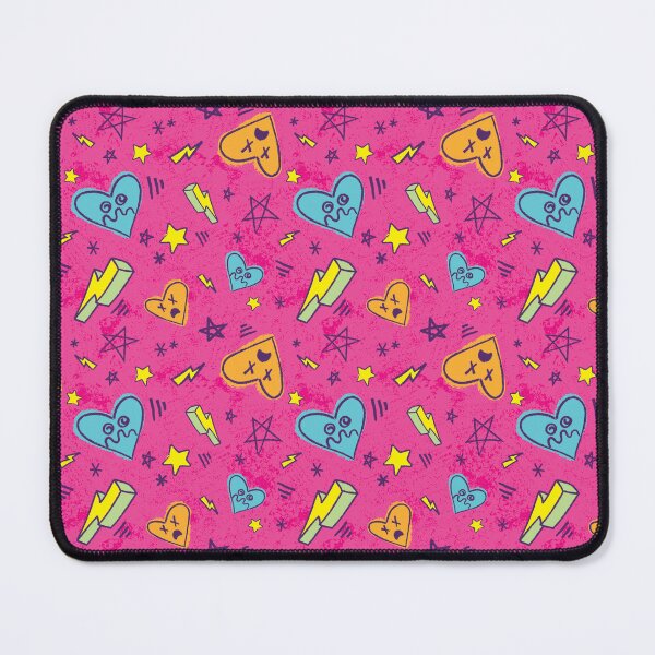 Item preview, Punkish Dizzy & Frazzled Pink Heart Pattern designed and sold by Mr-Mooneyes.