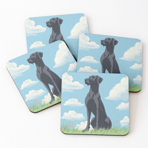 Item preview, Great Dane dog | Anime style designed and sold by ComicsFactory.