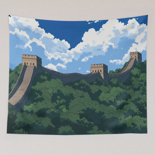 Item preview, Great Wall of China | Anime style designed and sold by ComicsFactory.