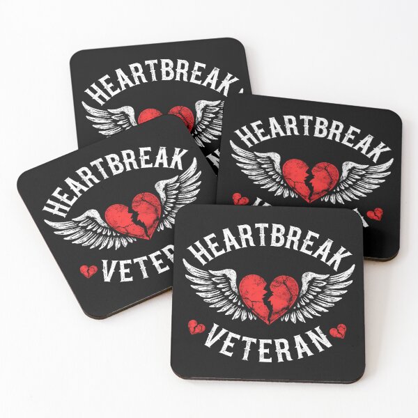 Item preview, Heartbreak Veteran - Vintage Broken Heart with Wings | Humorous Love Design designed and sold by Coffee Partee.