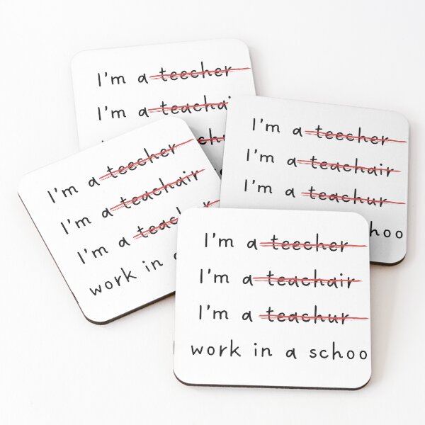 Item preview, Funny Spelling Error Teacher Joke – Perfect Gift for Educators designed and sold by nickjones81.