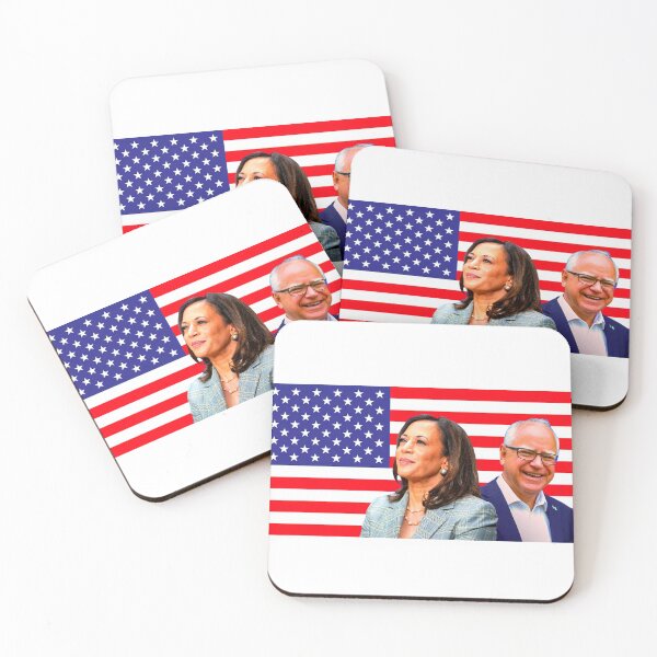 Item preview, BANDERA DE AMÉRICA DE KAMALA HARRIS Y TIM WALZ designed and sold by xBLACKSTAR.