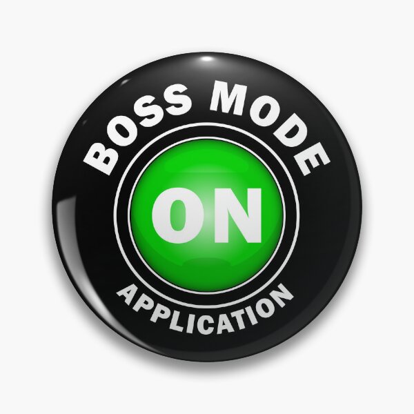 Item preview, the boss mode on application. designed and sold by stylegoose.