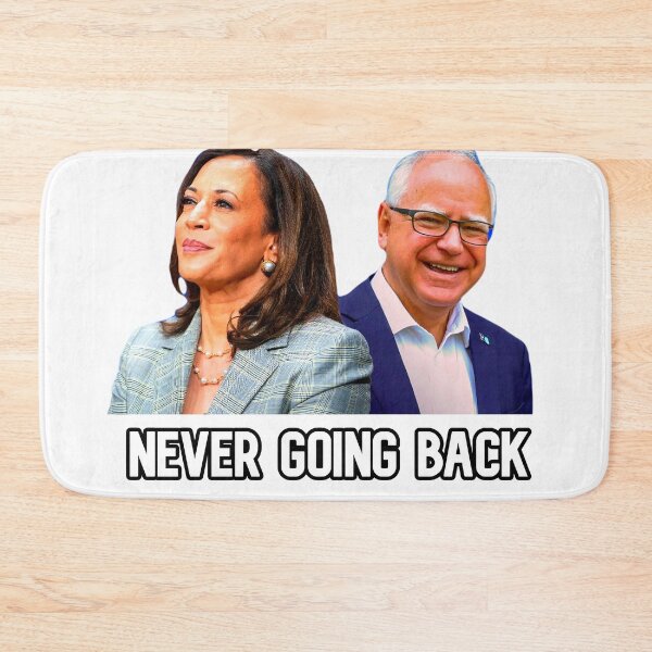 Item preview, KAMALA HARRIS Y TIM WALZ "NUNCA VOLVERÁN ATRÁS" designed and sold by xBLACKSTAR.