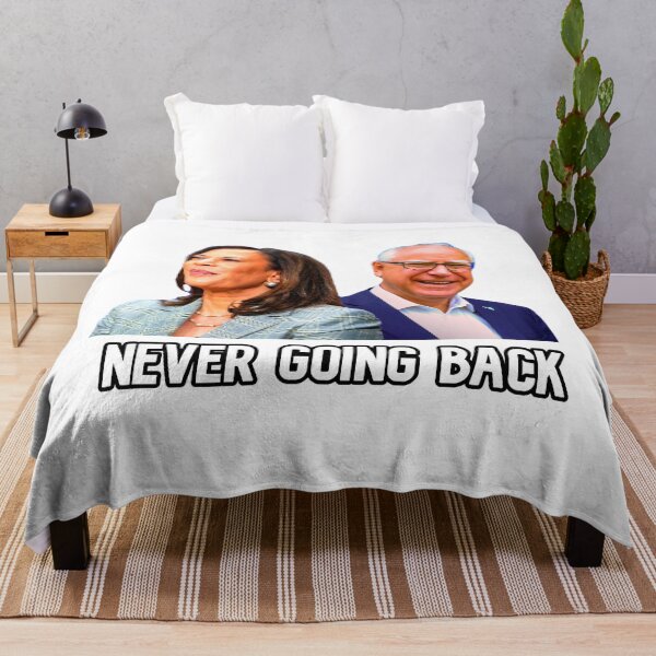 Artikelvorschau, KAMALA HARRIS UND TIM WALZ „NEVER GOING BACK“ entworfen und verkauft von xBLACKSTAR.