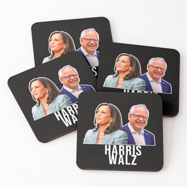 Aperçu de l'œuvre KAMALA HARRIS ET TIM WALZ NE RETOURNENT JAMAIS EN ARRIÈRE 2 créée et vendue par xBLACKSTAR.
