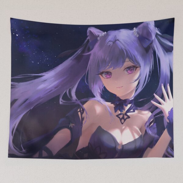 Item preview, Genshin Impact Opulent Splendor Keqing Painting designed and sold by oakjelly.