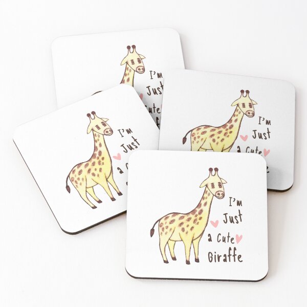 Item preview, I'm Just a Cute Giraffe – Playful Animal Illustration designed and sold by Kopiopang studio.