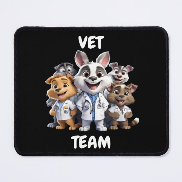 Item preview, Vet team Cartoon Animal T-Shirt - Perfect for Veterinary Teams! designed and sold by Digital Art and Funny Pets.