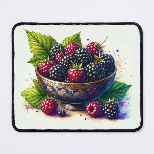 Item preview, Beautiful Watercolor Blackberries designed and sold by Myra365Art.