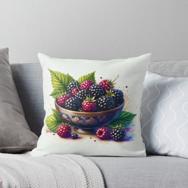 Item preview, Beautiful Watercolor Blackberries designed and sold by Myra365Art.