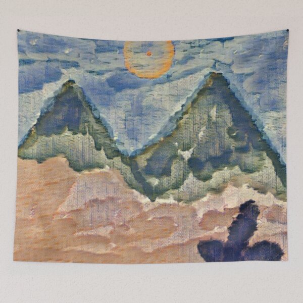 Item preview, Moon Over Mountains designed and sold by pinkyjainpan.