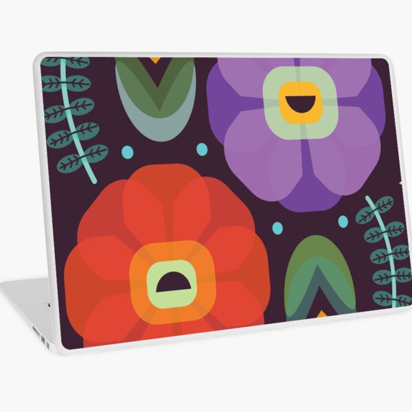 Flowerfully Folk Laptop Skin
