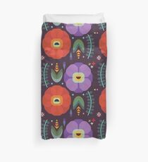 Flowerfully Folk Duvet Cover