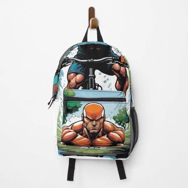 Item preview, A muscular young man rides a bicycle. designed and sold by Whose-sweat.