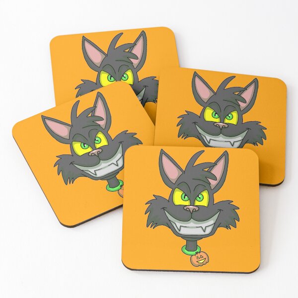 Item preview, Cartoony Halloween Black Cat with a Sneaky Grin designed and sold by TeneseKeshi.