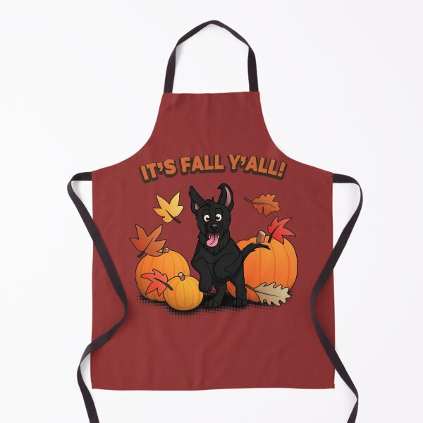 Item preview, It's Fall Yall! Black german shepherd puppy autumn season design designed and sold by polygrafix.