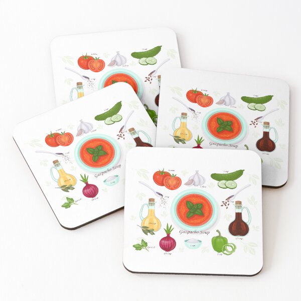 Item preview, Gazpacho Soup Recipe designed and sold by kimberpix.