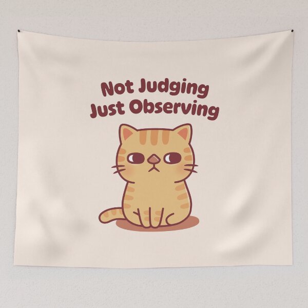 Item preview, Cute Tabby Cat Side Eye Not Judging Just Observing designed and sold by rustydoodle.
