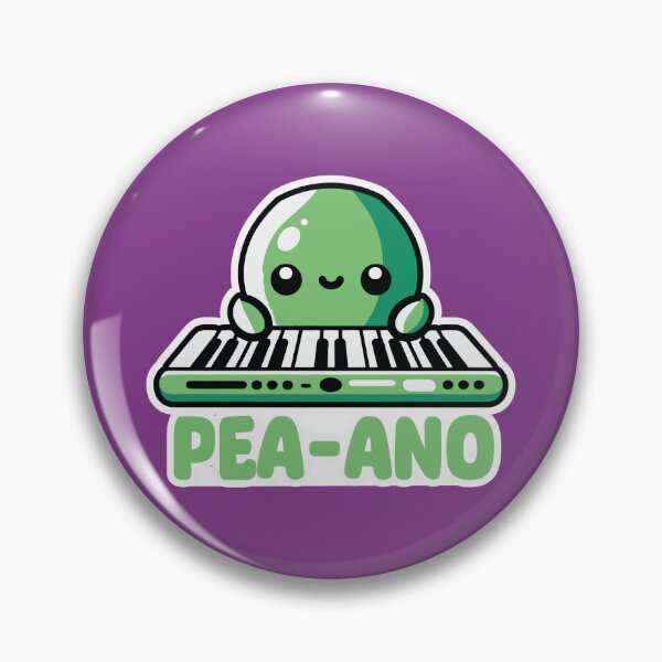 Item preview, Peas-fully Playing Piano: A Punny Music Lover’s Delight designed and sold by hitechmom.