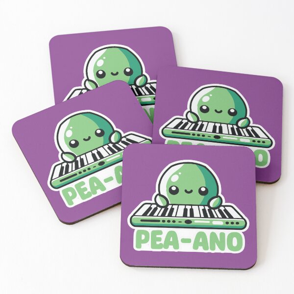 Item preview, Peas-fully Playing Piano: A Punny Music Lover’s Delight designed and sold by hitechmom.