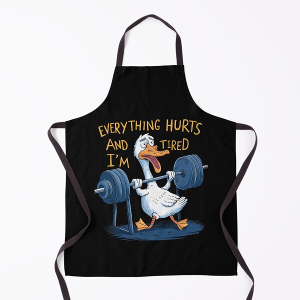 Item preview, Everything Hurts And I'm Tired Duck Funny Workout Gym designed and sold by LeoVargasVelha.