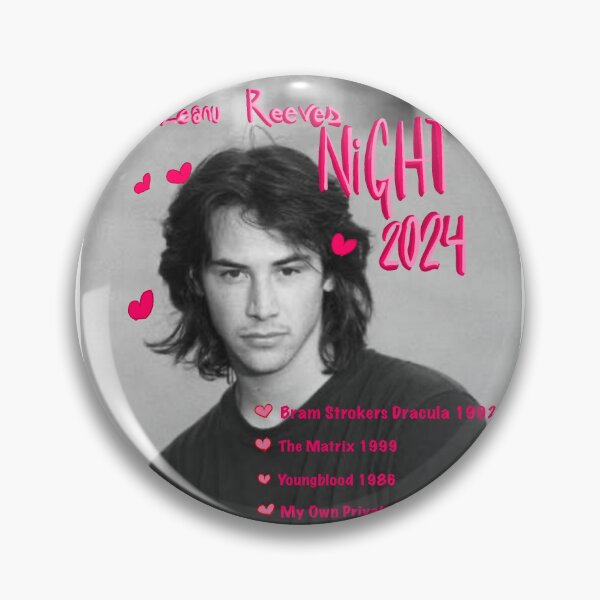 Artikelvorschau, Keanu Reeves Nacht 2024 entworfen und verkauft von JuztKatt.
